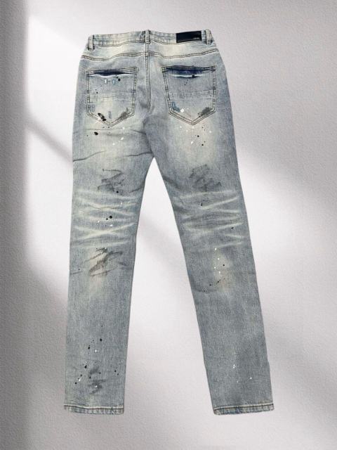 Amir* Splash Ink Cut Denim Jeans