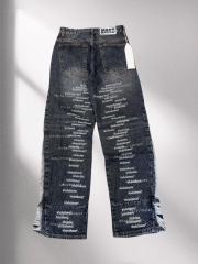 [Best Quality]1:1 Who Decides War Embroidered Jeans