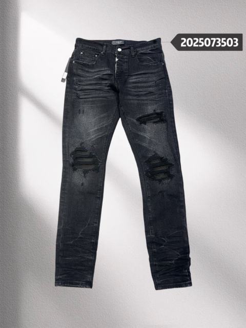 Amir* Black Patch Black Jeans