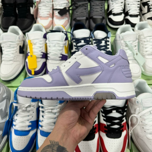 Off-White Out Of Office Low-Top Leather OW Sneakers Shoes White (Size 7-11)