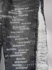 [Best Quality]1:1 Who Decides War Embroidered Jeans