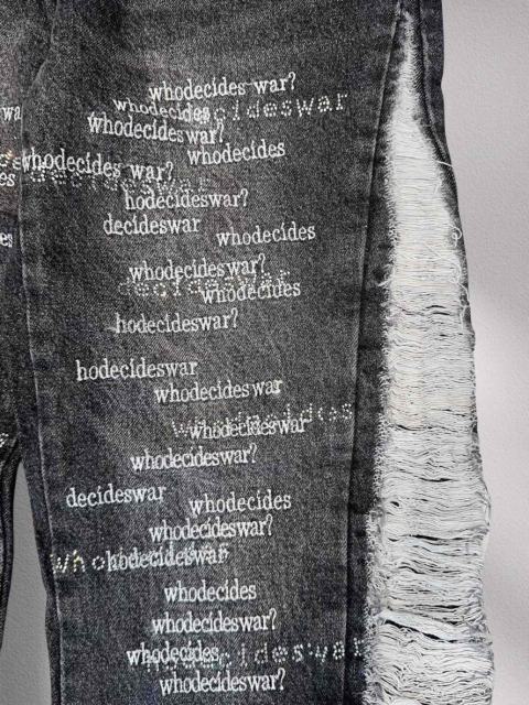 [Best Quality]1:1 Who Decides War Embroidered Jeans