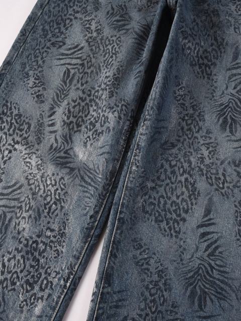 1:1 Quality Version Purple Baggy Jeans