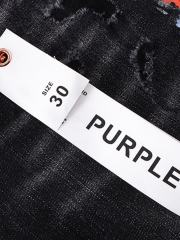 Purple Splash Ink Black Flared Jeans