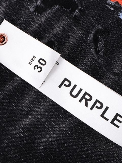 Purple Splash Ink Black Flared Jeans