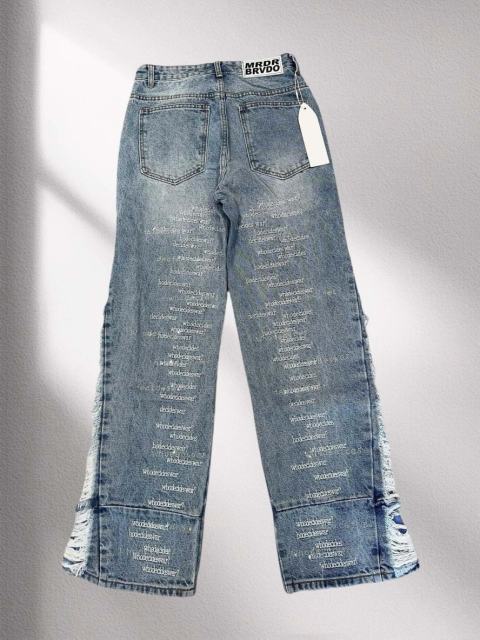 [Best Quality]1:1 Who Decides War Embroidered Jeans
