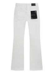 Purple White Flared Jeans