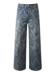 1:1 Quality Version Purple Baggy Jeans