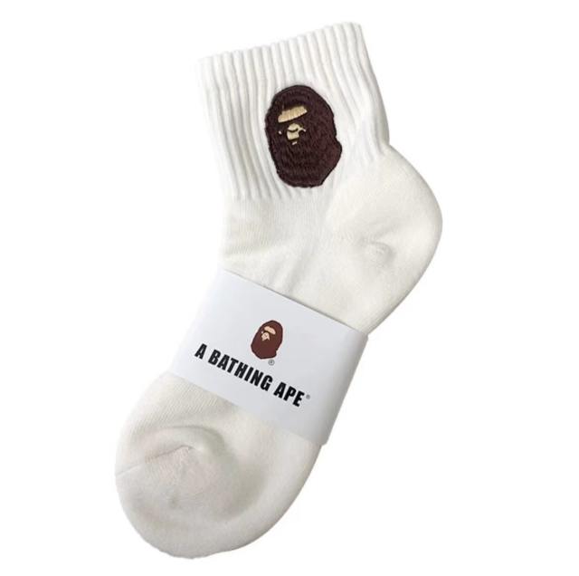 Bape Shark Camouflage Ape Head Embroidered Mid-Calf Socks 20 colors