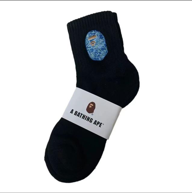Bape Shark Camouflage Ape Head Embroidered Mid-Calf Socks 20 colors