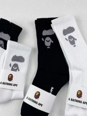 Bape Ape Jacquard Sports Socks 2 colors