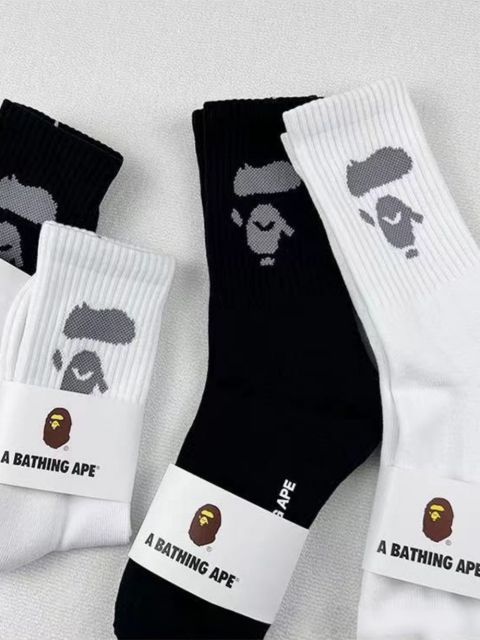 Bape Ape Jacquard Sports Socks 2 colors