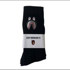 Bape Shark Camouflage Ape Head Embroidered Mid-Calf Socks 20 colors
