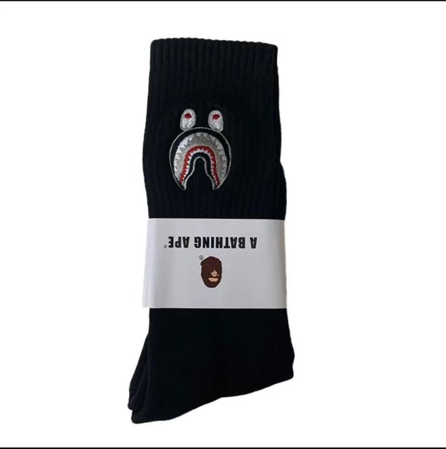 Bape Shark Camouflage Ape Head Embroidered Mid-Calf Socks 20 colors