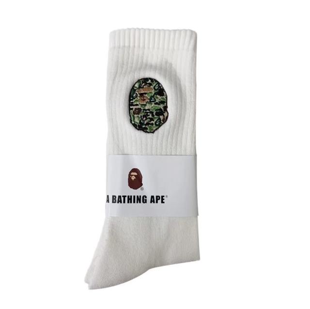 Bape Shark Camouflage Ape Head Embroidered Mid-Calf Socks 20 colors