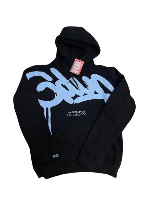 Mixed Emotion Flocked Large Letter Hoodie 7 colors