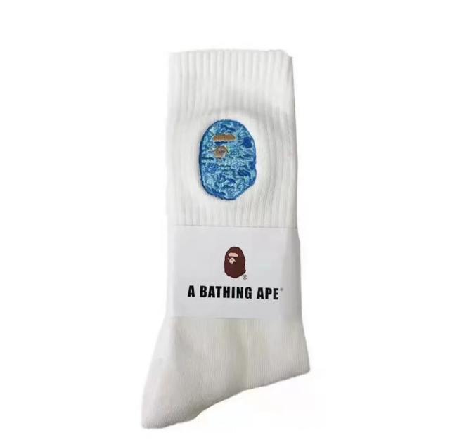 Bape Shark Camouflage Ape Head Embroidered Mid-Calf Socks 20 colors