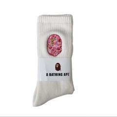 Bape Shark Camouflage Ape Head Embroidered Mid-Calf Socks 20 colors