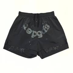 1:1 Quality Letter Star Print Back Pocket Ripped Shorts 4 colors