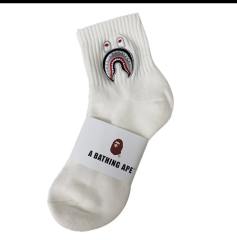 Bape Shark Camouflage Ape Head Embroidered Mid-Calf Socks 20 colors