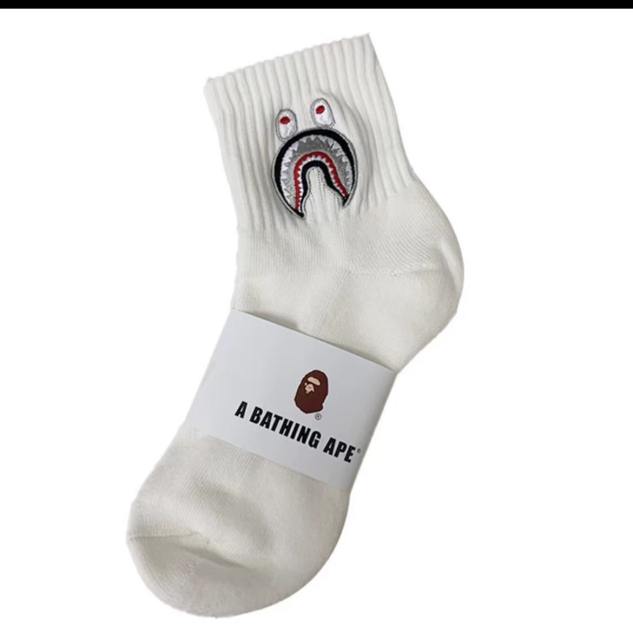 Bape Shark Camouflage Ape Head Embroidered Mid-Calf Socks 20 colors