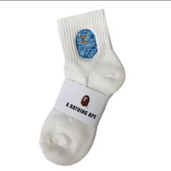 Bape Shark Camouflage Ape Head Embroidered Mid-Calf Socks 20 colors