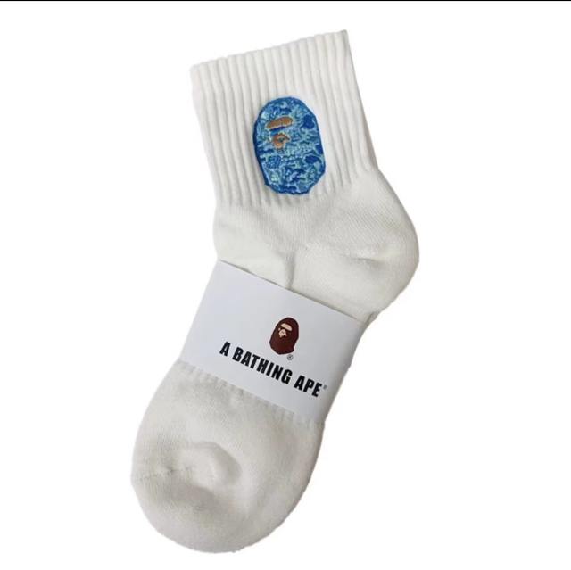 Bape Shark Camouflage Ape Head Embroidered Mid-Calf Socks 20 colors