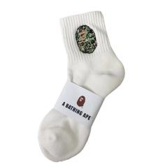 Bape Shark Camouflage Ape Head Embroidered Mid-Calf Socks 20 colors