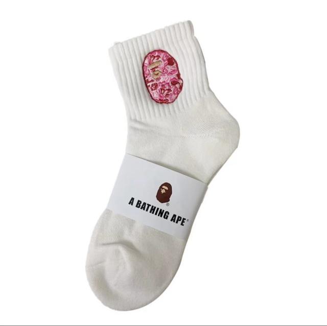 Bape Shark Camouflage Ape Head Embroidered Mid-Calf Socks 20 colors