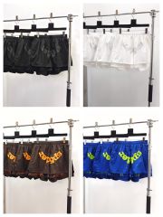 1:1 Quality Letter Star Print Back Pocket Ripped Shorts 4 colors