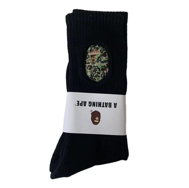 Bape Shark Camouflage Ape Head Embroidered Mid-Calf Socks 20 colors