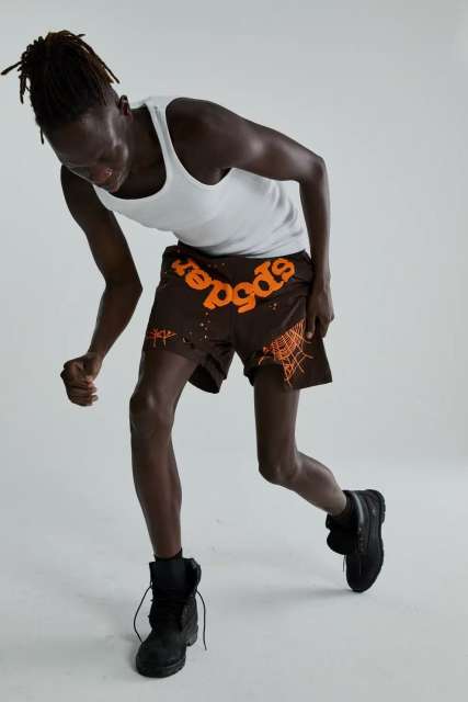 1:1 Quality Letter Star Print Back Pocket Ripped Shorts 4 colors