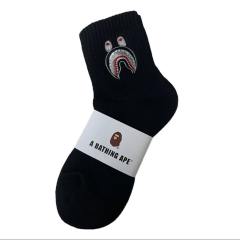 Bape Shark Camouflage Ape Head Embroidered Mid-Calf Socks 20 colors
