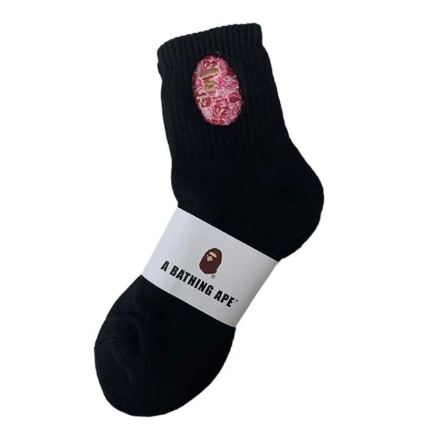 Bape Shark Camouflage Ape Head Embroidered Mid-Calf Socks 20 colors