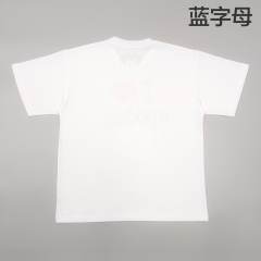 1:1 Quality Blue lettering and red heart print Tee