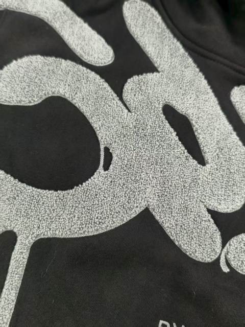 Mixed Emotion Flocked Large Letter Hoodie 7 colors