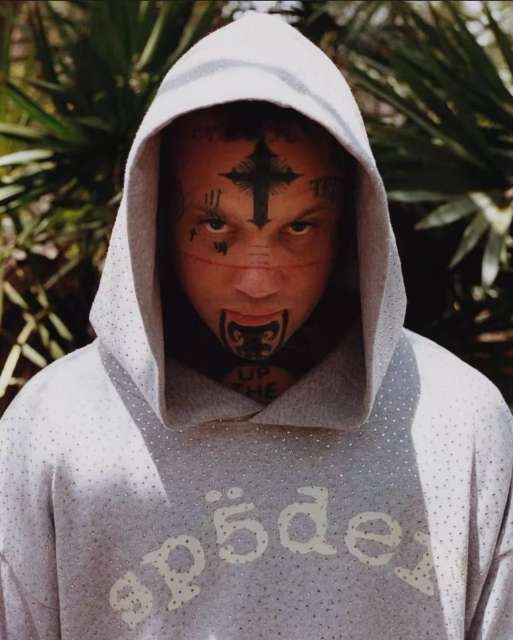 [ON SALE]1:1 Top Quality Version Sp5der Full Rhinestone Hoodie & Shorts Set