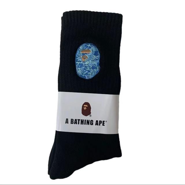 Bape Shark Camouflage Ape Head Embroidered Mid-Calf Socks 20 colors