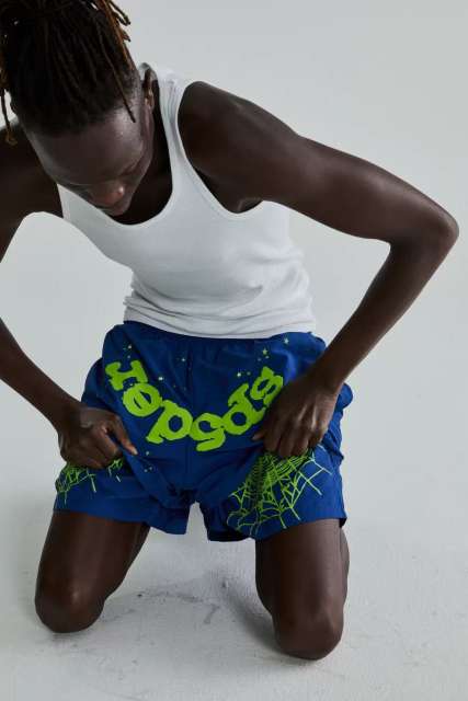 1:1 Quality Letter Star Print Back Pocket Ripped Shorts 4 colors