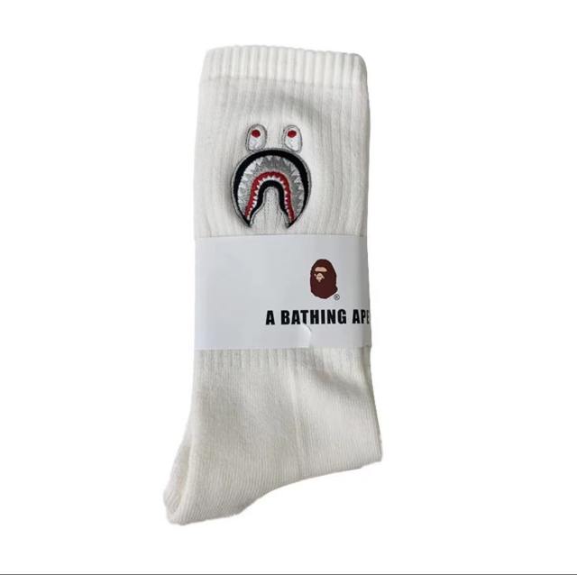 Bape Shark Camouflage Ape Head Embroidered Mid-Calf Socks 20 colors