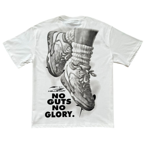 Hellstar Abstract Basketball Frame Sneakers Stacked Socks Printed Tee