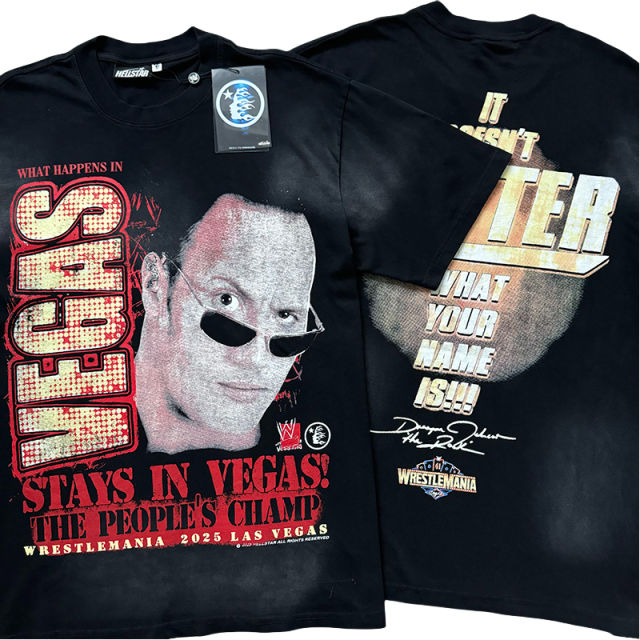 Helllstar Vegas Limited Portrait Print Washed Version Tee