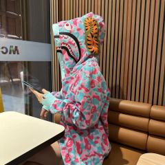 [Best Quality] 1:1 Bape Double Hood Miami Camo Shark Hoodie