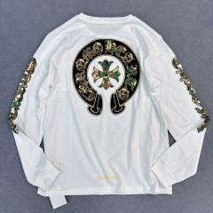 1:1 quality CH Cross Print Long Sleeve T-Shirt 2 colors