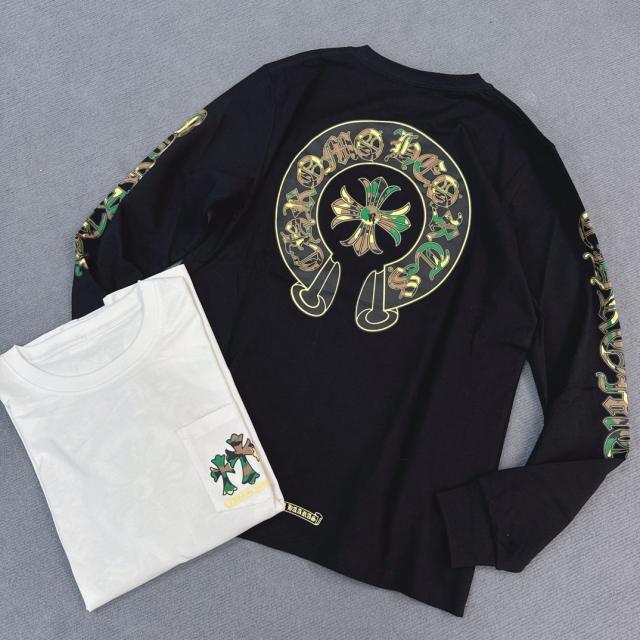 1:1 quality CH Cross Print Long Sleeve T-Shirt 2 colors
