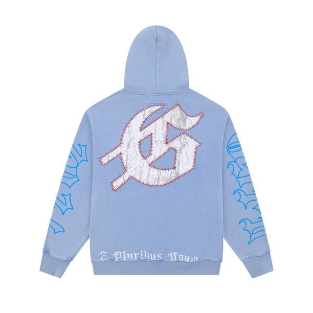 28228187 Playing Baseball Skull Print Hoodie 2 colors