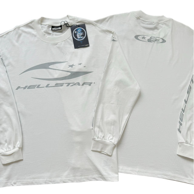 Hellstar HS Letter Printed Long Sleeve T-Shirt