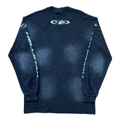 Hellstar Logo Print Washed Version Long Sleeve T-Shirt 2 colors