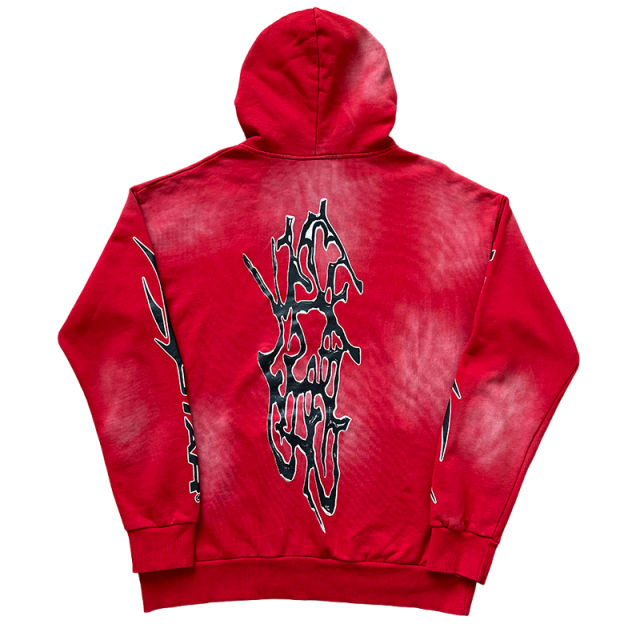 Hellstar HS Letter Print Washed Version hoodie & pants set