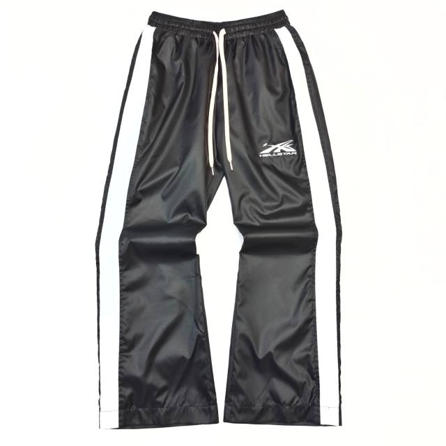 1:1 Quality Hellstar Embroidered Logo Side White Stripe Pants with NFC tag
